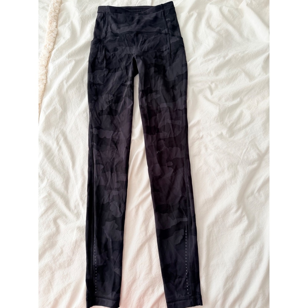 Lululemon Fast and Free High-Rise Tight 28 Heritage Camo Deep  2